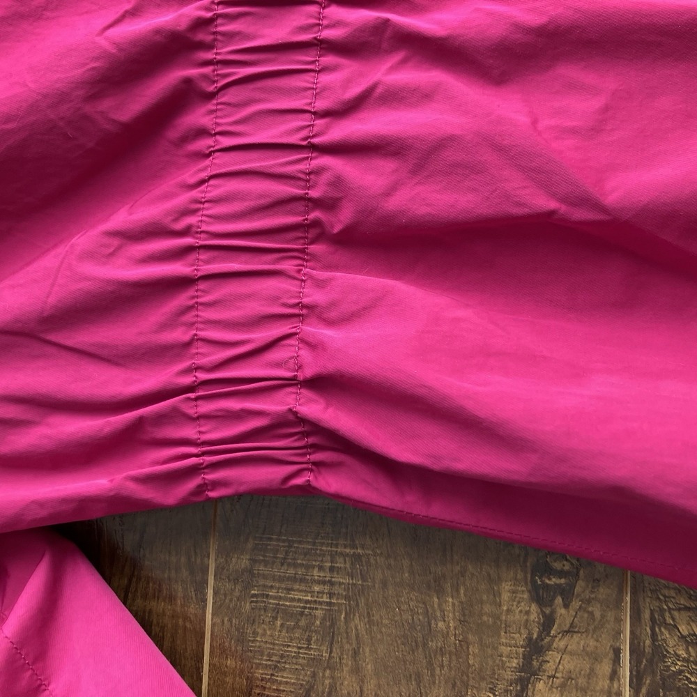 TRIBAL Womens Jacket Coat Size 4 Pink Stand Collar Lined Front Pockets - Picture 9 of 10